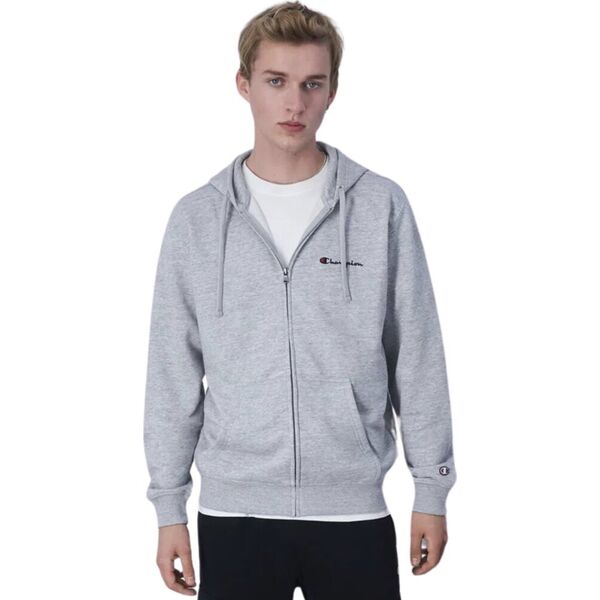 Champion Bluza męska Champion Full Zip Hoodie szara 220260 EM021 M