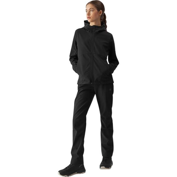 4f Kurtka damska softshell 4F F285 czarna 4FWAW24TSOFF285 20S XL