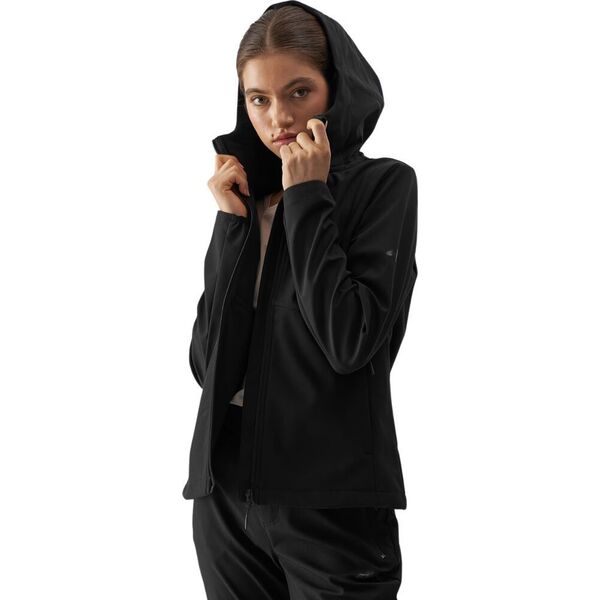 4f Kurtka damska softshell 4F F285 czarna 4FWAW24TSOFF285 20S XL