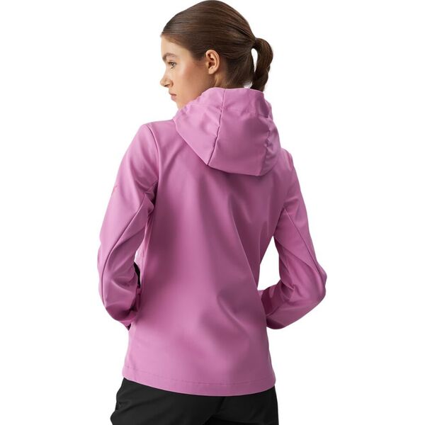 4f Kurtka damska softshell 4F F285 różowa 4FWAW24TSOFF285 54S L