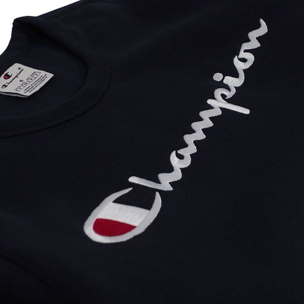 Champion Bluza męska Champion Crewneck granatowa 220254 BS501 S
