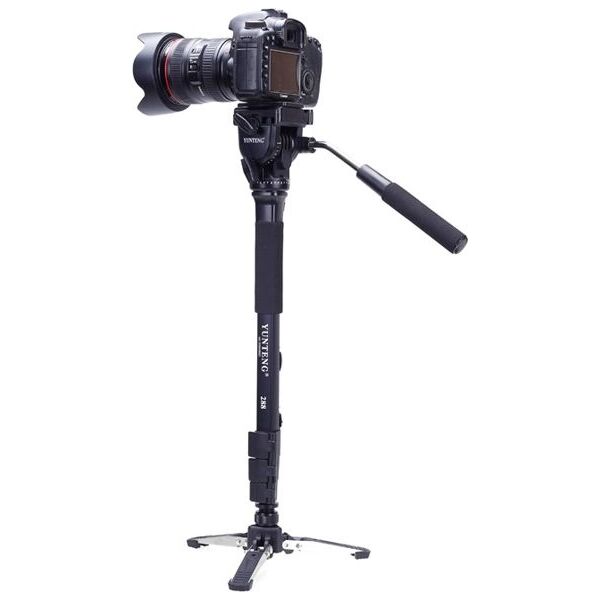 YUNTENG Monopod 2w1 Z Nóżkami I Głowicą Olejową / Video / Gopro Hero 7