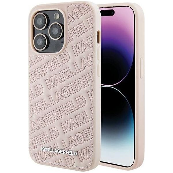 Karl Lagerfeld Karl Lagerfeld KLHCP15XPQKPMP iPhone 15 Pro Max 6.7" różowy/pink hardcase Quilted K Pattern