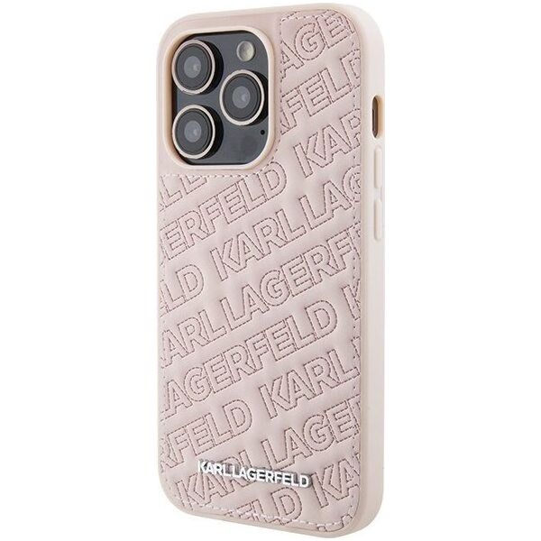 Karl Lagerfeld Karl Lagerfeld KLHCP15XPQKPMP iPhone 15 Pro Max 6.7" różowy/pink hardcase Quilted K Pattern