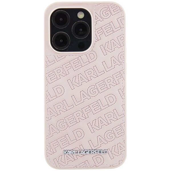 Karl Lagerfeld Karl Lagerfeld KLHCP15XPQKPMP iPhone 15 Pro Max 6.7" różowy/pink hardcase Quilted K Pattern