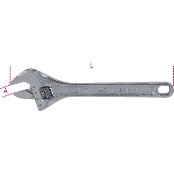 BETA Klucz płaski nastawny 200 mm, 111E Beta