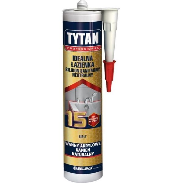 Tytan SILIKON TYTAN SANITARNY IDEALNA ŁAZIENKA 280ML BEZBARWNY