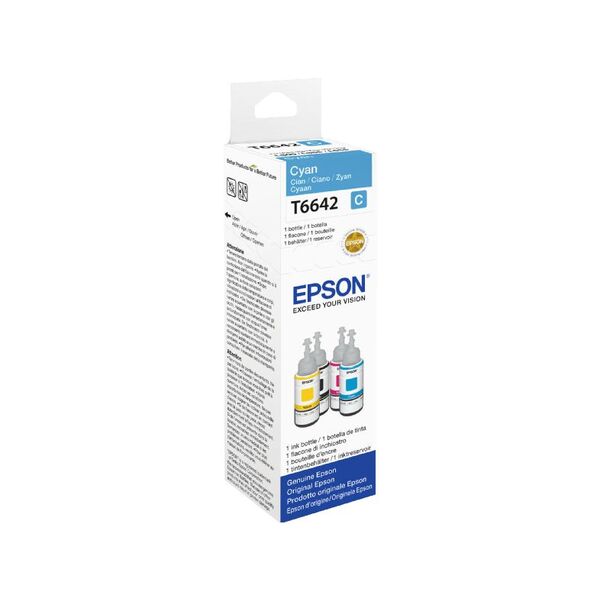 Tusz Epson Butelka z oryginalnym atramentem, cyan (C13T664240)