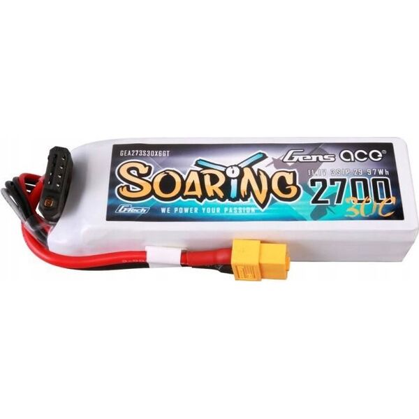 Akumulator Gens Ace Akumulator Gens ace G-Tech Soaring 2700mAh 11.1V 30C 3S1P LiPo Battery