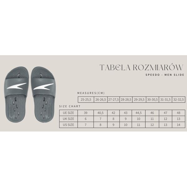 Speedo Męskie Klapki SPEEDO SLIDES ONE PIECE AM