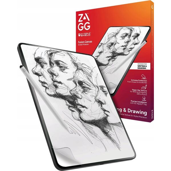 Zagg International ZAGG InvisibleShield Fusion Canvas - antybakteryjna folia ochronna imitująca papier do iPad Pro 11" M4 (2024)