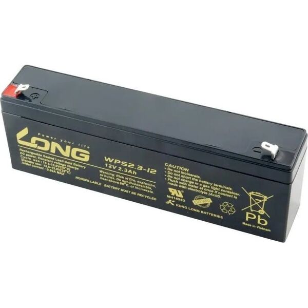 Ołów baterii Avacom Long 12V 2,3Ah F1 (WPS2.3-12) (PBLO-12V002,3-F1A-1)