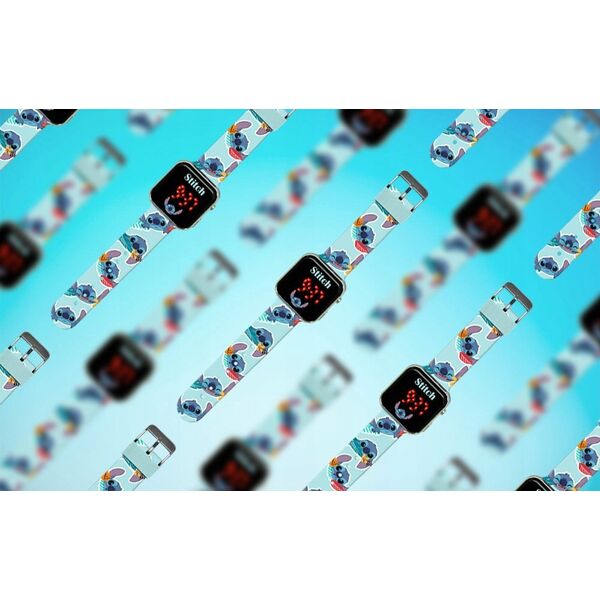 Zegarek LED z kalendarzem Stitch LAS4039 Kids Euroswan