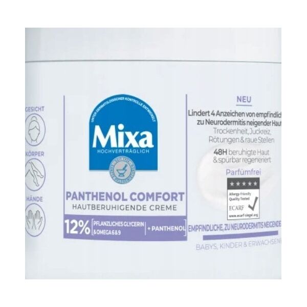 MIXA_Panthenol Comfort łagodzący krem do twarzy i ciała dla skóry atopowej 400ml