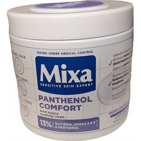 MIXA_Panthenol Comfort łagodzący krem do twarzy i ciała dla skóry atopowej 400ml