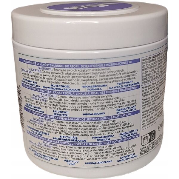 MIXA_Panthenol Comfort łagodzący krem do twarzy i ciała dla skóry atopowej 400ml
