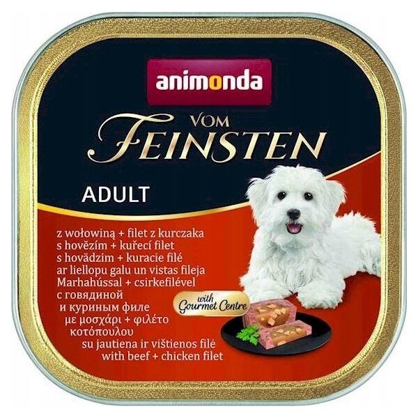 ANIMONDA PIES 150g V.FEIN ADULT WOŁOWINA  + FILET Z KURCZAKA  /22