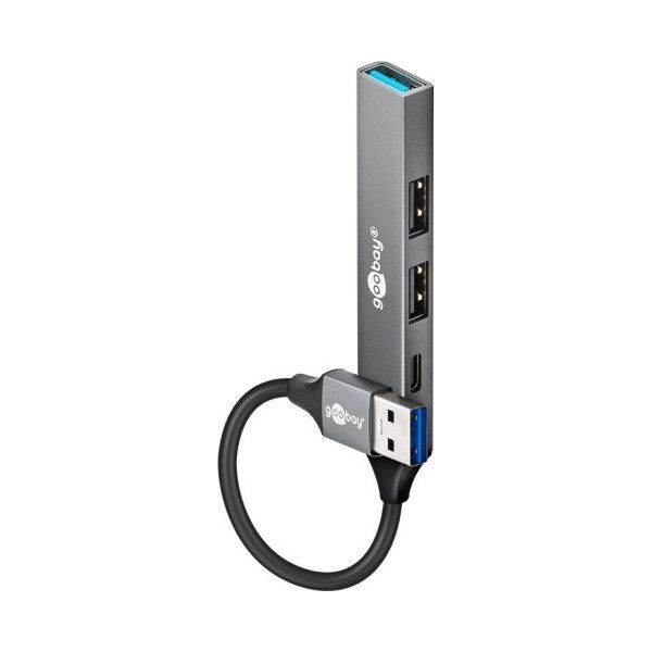 Slim 4-portowy koncentrator USB, USB-A na USB-C™/USB-A, USB 3.2