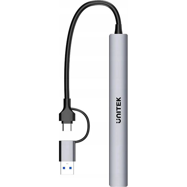 Unitek Hub USB-A/C 7w1 USB A z adapterem USB A 5 Gbps
