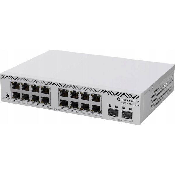 NET SWITCH 24PORT 1000M 2SFP+/CSS318-16G-2S+IN MIKROTIK