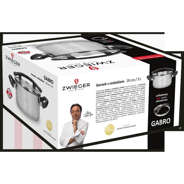 Lumarko Zwieger Gabro Garnek Z Cedzakiem 20cm Lumarko!