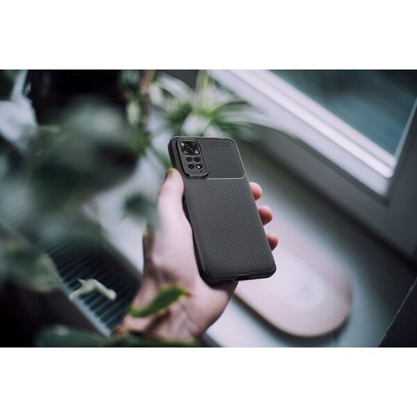 ForCell Futerał CARBON PREMIUM do XIAOMI Redmi Note 9 czarny