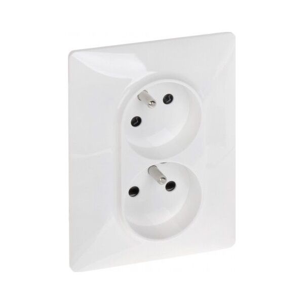 Legrand GNIAZDO PODWÓJNE LE-753186 Valena Life 230&nbsp|V 16&nbsp|A LEGRAND