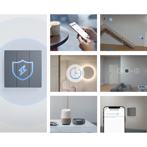 Sonoff Sonoff 1-kanałowy Przełącznik Ścienny Smart Wi-Fi M5-1C-80