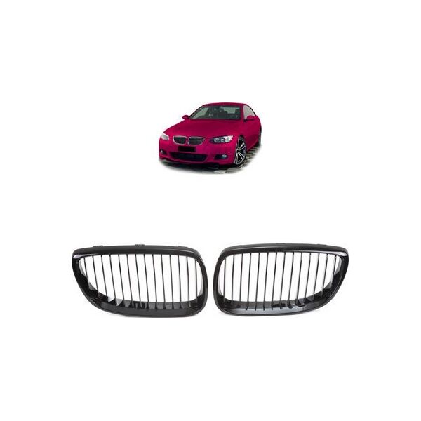 MTuning Grill sportowy pojedyncze żeberka Gloss Black BMW 3 E92 E93 przed liftem 2005-2010