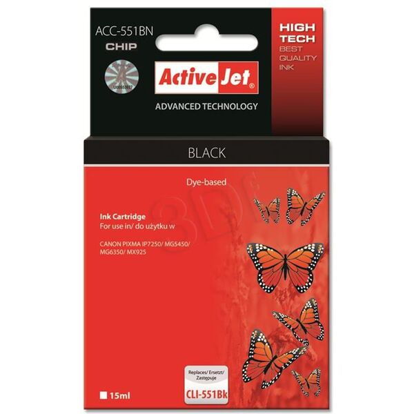 Tusz Activejet tusz ACC-551BN / CLI-551BK (black)