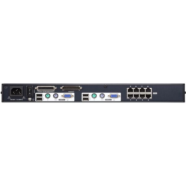 2-Console 8-Port Cat 5 KVM Switch with Daisy-Chain Port