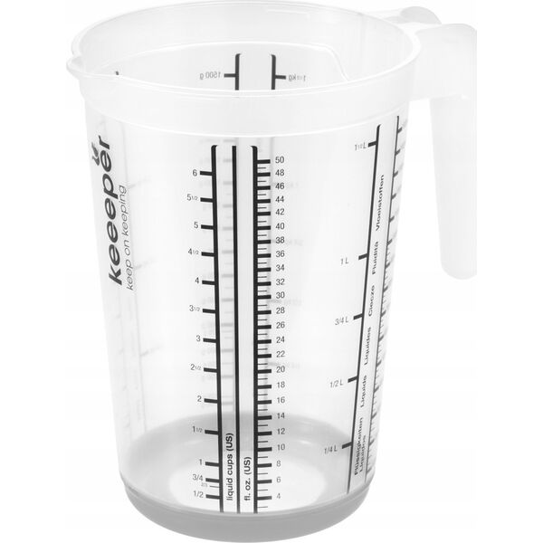 Lumarko Dzbanek Z Miarką I Funkcją Antypoślizgową 1,5l Nordic Grey (10492) Lumarko!
