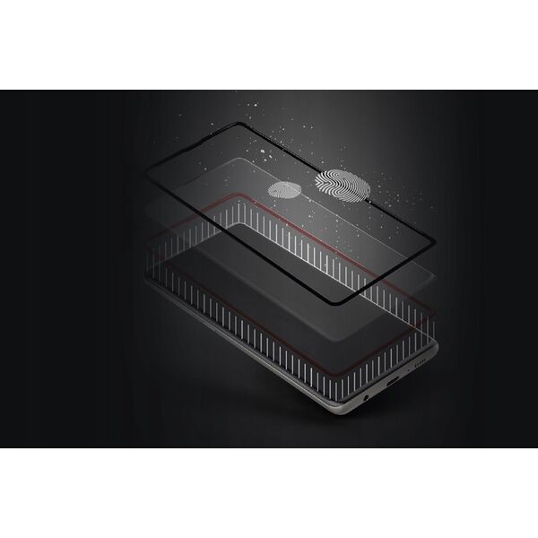 MyScreen DIAMOND GLASS LITE edge | FULL GLUE Black - Wiko T60