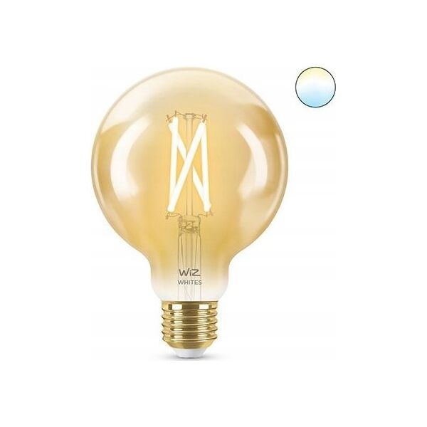 Signify WiZ Filament 50W E27 Globeform G95 Amber Einzelpack.