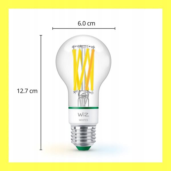 Signify WiZ White 60W E27 A60 Standard Filament clear Tunable Einzelp.