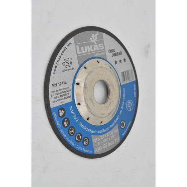 Γραφίτης LUKAS METAL DISC 125mm x 2,0mm A36V-BF*** INOX COOL JOBBER 14135756 4027497008636