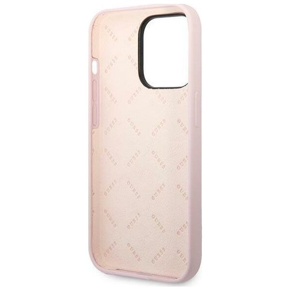 Guess Etui Guess GUHCP14LSLTGU Apple iPhone 14 Pro fioletowy/purple hardcase Silicone Triangle