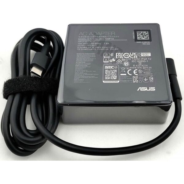 Zasilacz Asus ASUS 0A001-01090100 adapter zasilający/ inwentor Wewnętrzna 100 W Czarny