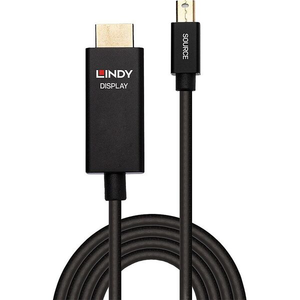 Kabel Lindy Cable Lindy Mini DP an HDMI Adap mit HDR 2m