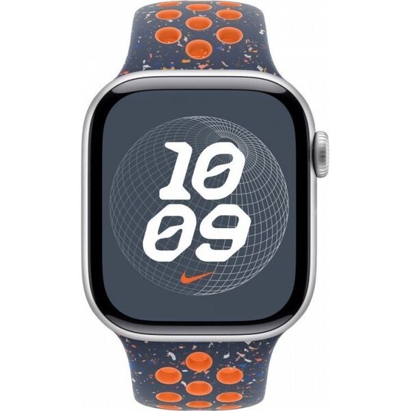 Apple MYJX3ZM/A inteligentne akcesorium osobiste Band Niebieski, Pomarańczowy Fluoroelastomer