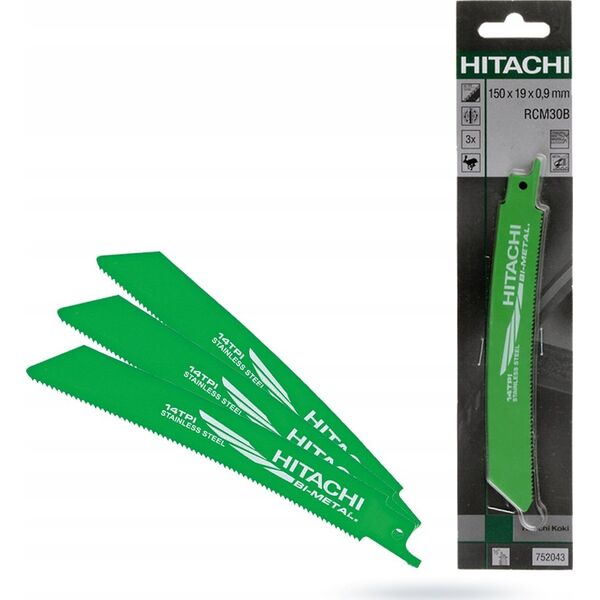 Hitachi Brzeszczot do piły szablastej RCM30B 3 szt..