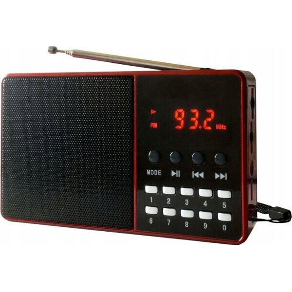 Radio DARTEL RD-180 czerwony