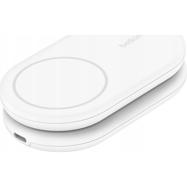 Belkin Ładowarka indukcyjna składana MagsSafe Qi2 15W biała