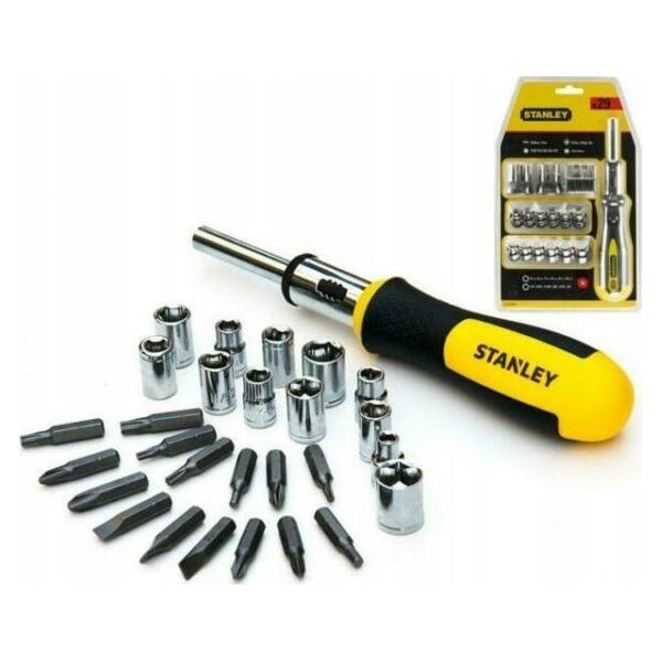 RATCHET SCREWDRIVER + 29 BITS AND SOCKETS
