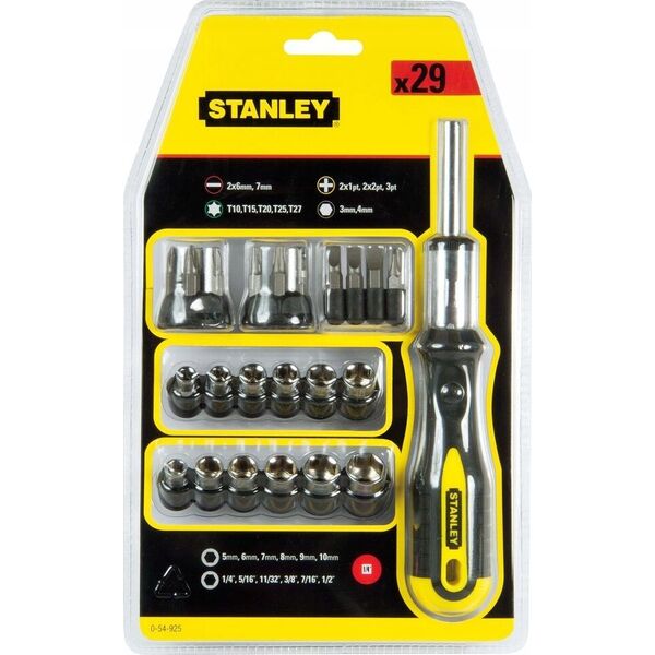 RATCHET SCREWDRIVER + 29 BITS AND SOCKETS