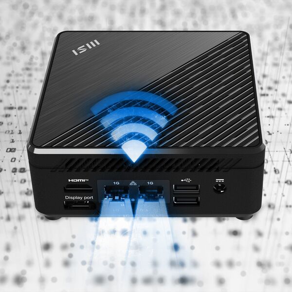 Komputer MSI MSI Cubi N ADL-007DE Intel® N N100 4 GB DDR4-SDRAM 128 GB SSD Windows 11 Pro Mini PC Czarny
