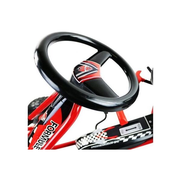 Lean Cars Gokart Czerwony A-15 Pompowane Koła