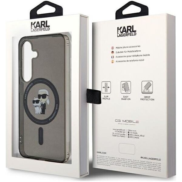 Karl Lagerfeld Karl Lagerfeld KLHMS24SHGKCNOK S24 S921 czarny/black hardcase IML Karl&Choupette MagSafe NoSize