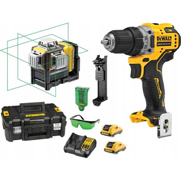 Zestaw elektronarzędzi Dewalt 6-elementowy (DCK212D2T-QW)