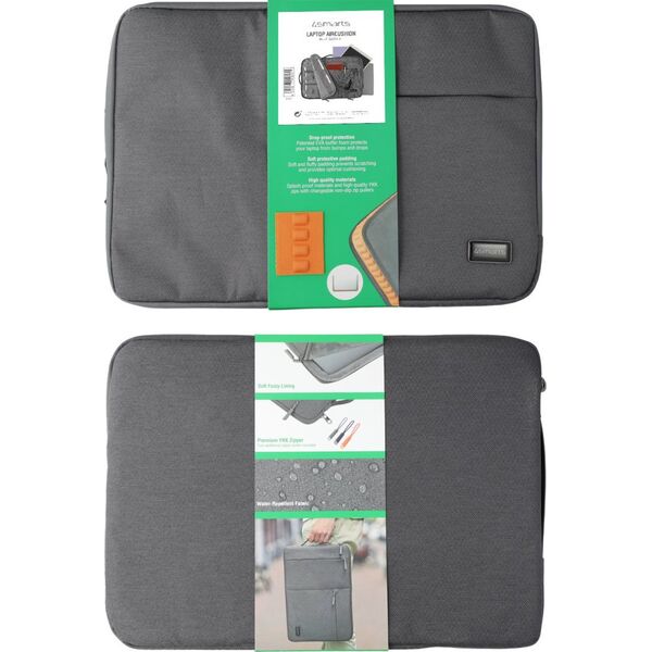 Τσάντα 4smarts 4smarts Laptop AirCushion Multi Sleeve 14", γκρι 13910419 4252011908561